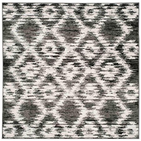 Safavieh Adirondack Square Area Rug Charcoal & Ivory - 4 x 4 ft. ADR118R-4SQ
